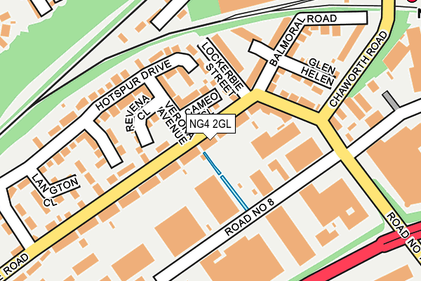 NG4 2GL map - OS OpenMap – Local (Ordnance Survey)