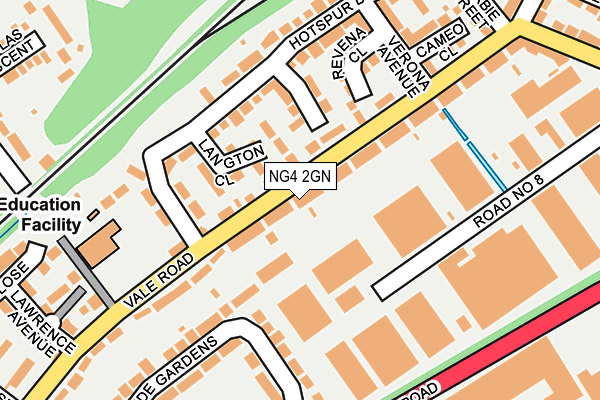 NG4 2GN map - OS OpenMap – Local (Ordnance Survey)