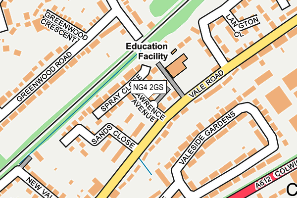 NG4 2GS map - OS OpenMap – Local (Ordnance Survey)