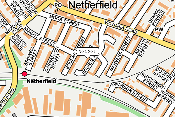 NG4 2GU map - OS OpenMap – Local (Ordnance Survey)