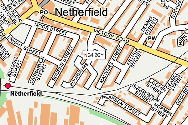 NG4 2GY map - OS OpenMap – Local (Ordnance Survey)