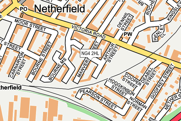 NG4 2HL map - OS OpenMap – Local (Ordnance Survey)