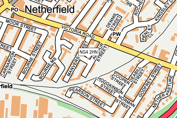 NG4 2HN map - OS OpenMap – Local (Ordnance Survey)