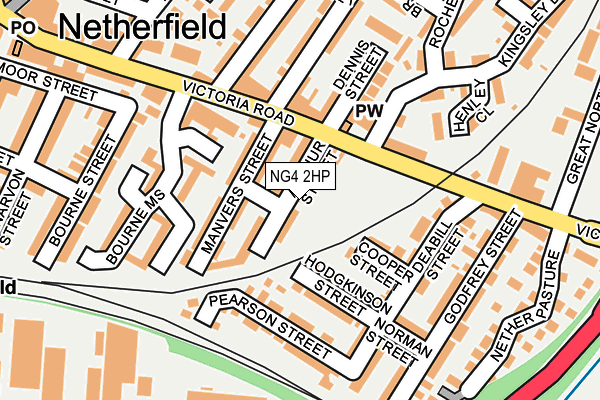 NG4 2HP map - OS OpenMap – Local (Ordnance Survey)