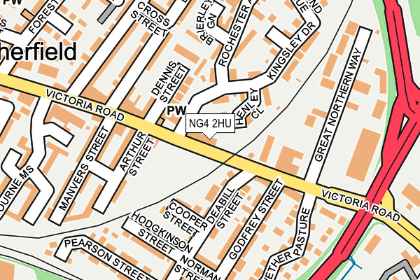 NG4 2HU map - OS OpenMap – Local (Ordnance Survey)