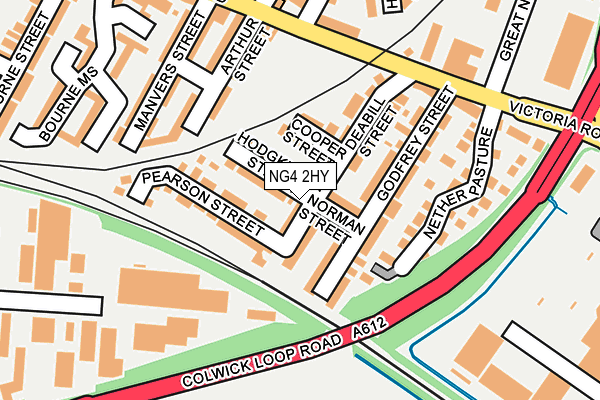 NG4 2HY map - OS OpenMap – Local (Ordnance Survey)