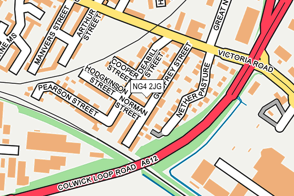 NG4 2JG map - OS OpenMap – Local (Ordnance Survey)