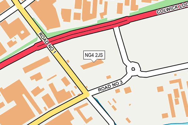 NG4 2JS map - OS OpenMap – Local (Ordnance Survey)