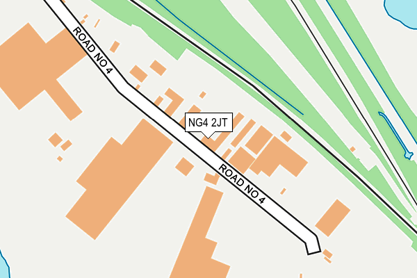 NG4 2JT map - OS OpenMap – Local (Ordnance Survey)