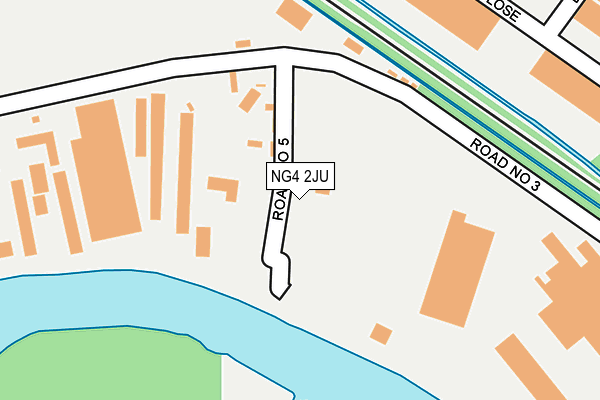 NG4 2JU map - OS OpenMap – Local (Ordnance Survey)