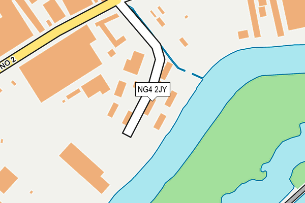 NG4 2JY map - OS OpenMap – Local (Ordnance Survey)
