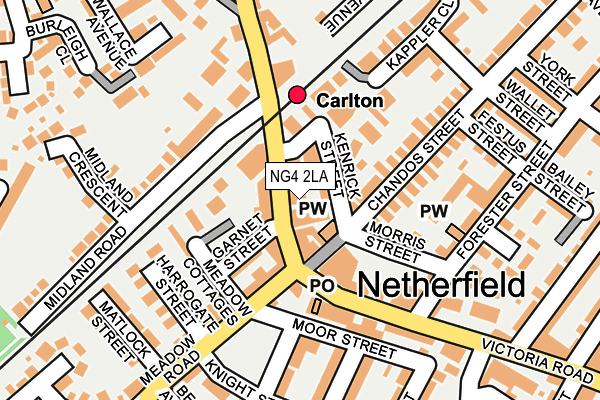 Map of NISALOCAL NETHERFIELD LTD at local scale
