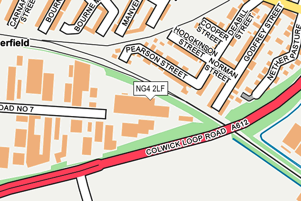 NG4 2LF map - OS OpenMap – Local (Ordnance Survey)