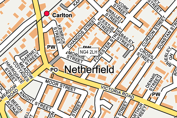 NG4 2LH map - OS OpenMap – Local (Ordnance Survey)