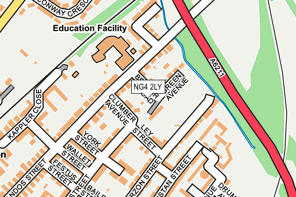 NG4 2LY map - OS OpenMap – Local (Ordnance Survey)