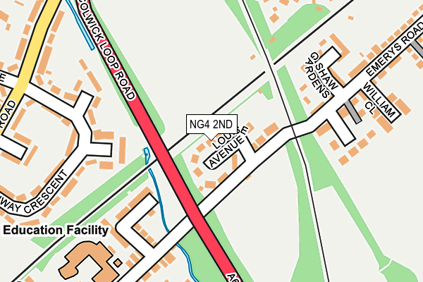 NG4 2ND map - OS OpenMap – Local (Ordnance Survey)