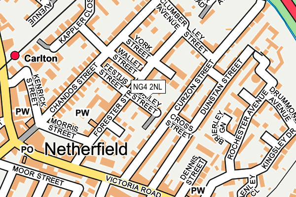 NG4 2NL map - OS OpenMap – Local (Ordnance Survey)