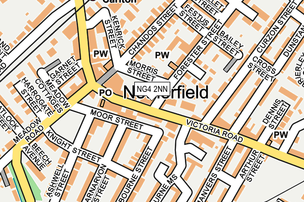NG4 2NN map - OS OpenMap – Local (Ordnance Survey)