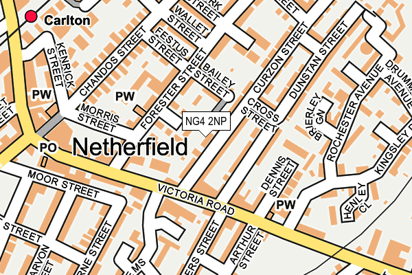 NG4 2NP map - OS OpenMap – Local (Ordnance Survey)
