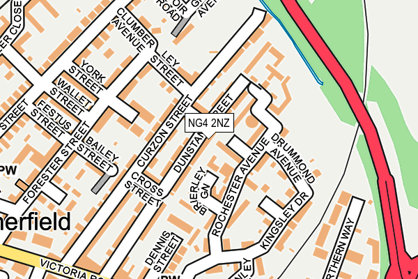 NG4 2NZ map - OS OpenMap – Local (Ordnance Survey)