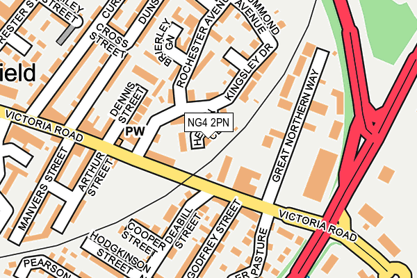 NG4 2PN map - OS OpenMap – Local (Ordnance Survey)