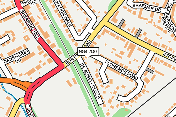 NG4 2QG map - OS OpenMap – Local (Ordnance Survey)