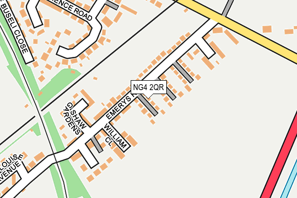 NG4 2QR map - OS OpenMap – Local (Ordnance Survey)