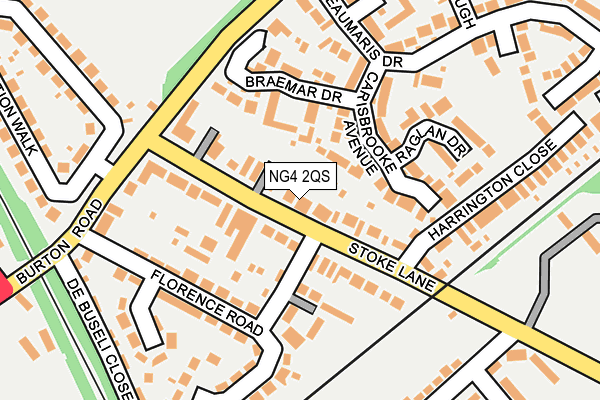 NG4 2QS map - OS OpenMap – Local (Ordnance Survey)