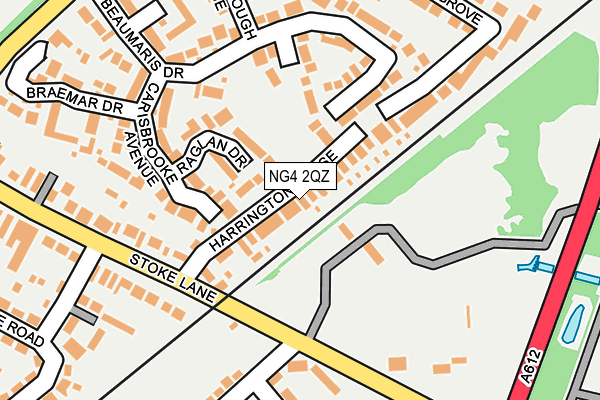 NG4 2QZ map - OS OpenMap – Local (Ordnance Survey)