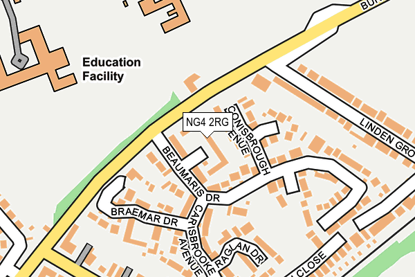 NG4 2RG map - OS OpenMap – Local (Ordnance Survey)