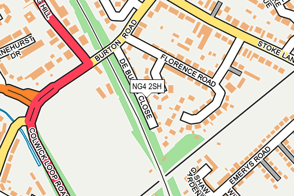 NG4 2SH map - OS OpenMap – Local (Ordnance Survey)