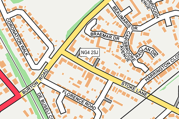 NG4 2SJ map - OS OpenMap – Local (Ordnance Survey)