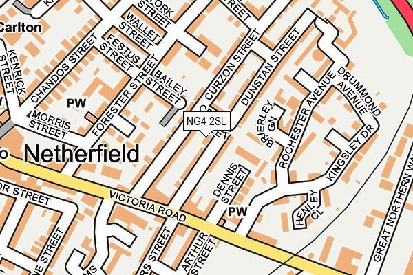 NG4 2SL map - OS OpenMap – Local (Ordnance Survey)