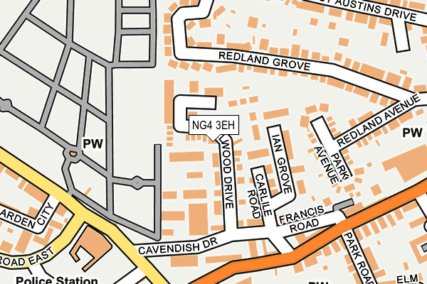 NG4 3EH map - OS OpenMap – Local (Ordnance Survey)