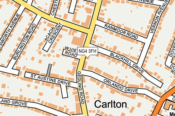 Map of C. WILSON ROOFING LIMITED at local scale