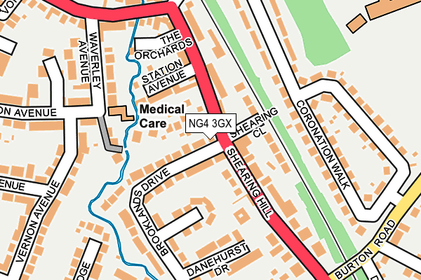 NG4 3GX map - OS OpenMap – Local (Ordnance Survey)