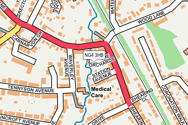 NG4 3HB map - OS OpenMap – Local (Ordnance Survey)