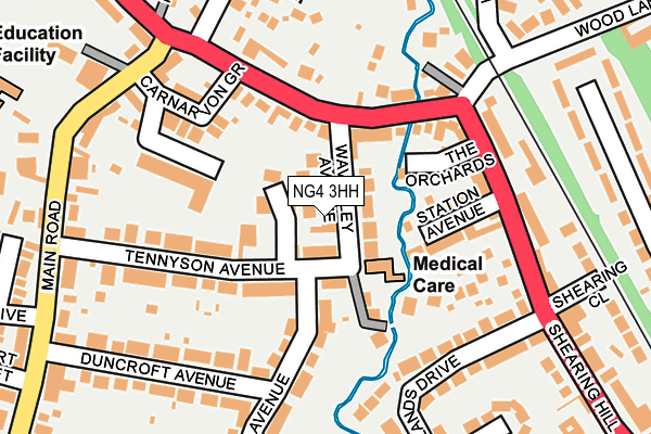 NG4 3HH map - OS OpenMap – Local (Ordnance Survey)