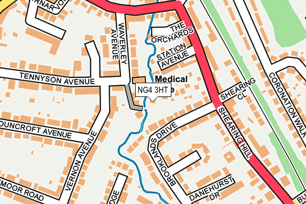 NG4 3HT map - OS OpenMap – Local (Ordnance Survey)