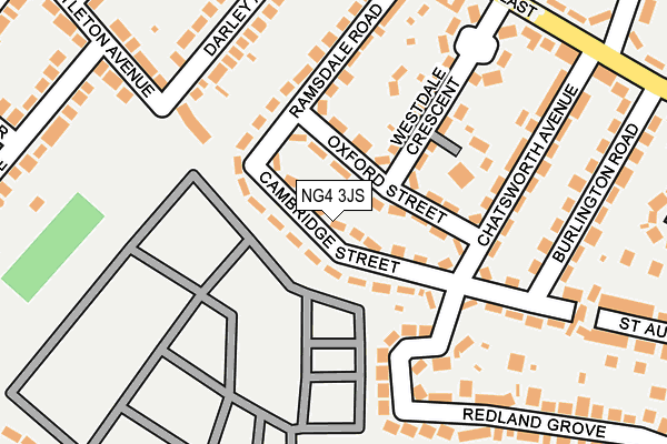 NG4 3JS map - OS OpenMap – Local (Ordnance Survey)
