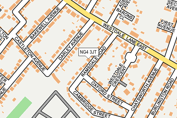 NG4 3JT map - OS OpenMap – Local (Ordnance Survey)