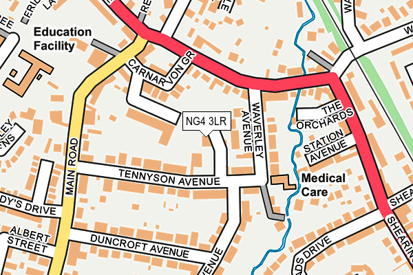 NG4 3LR map - OS OpenMap – Local (Ordnance Survey)