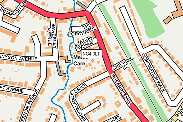 NG4 3LT map - OS OpenMap – Local (Ordnance Survey)