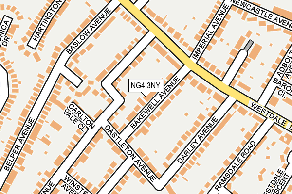 NG4 3NY map - OS OpenMap – Local (Ordnance Survey)
