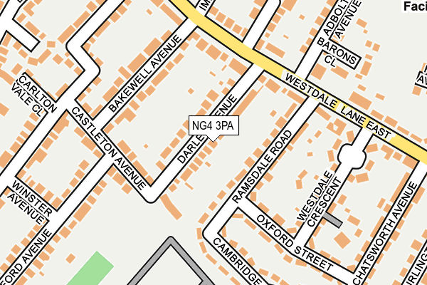 NG4 3PA map - OS OpenMap – Local (Ordnance Survey)