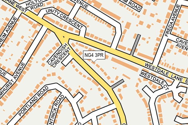 NG4 3PR map - OS OpenMap – Local (Ordnance Survey)