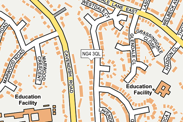 NG4 3QL map - OS OpenMap – Local (Ordnance Survey)