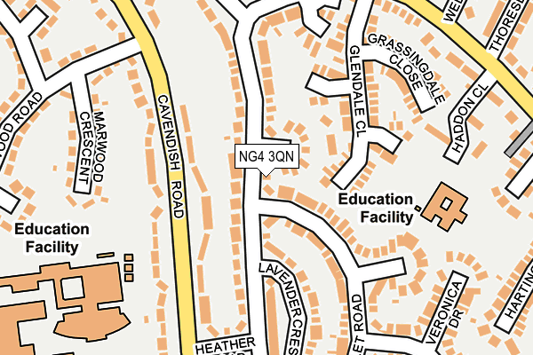 NG4 3QN map - OS OpenMap – Local (Ordnance Survey)