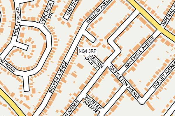 NG4 3RP map - OS OpenMap – Local (Ordnance Survey)