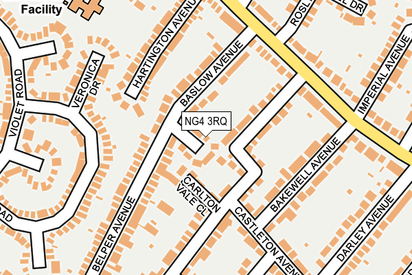 NG4 3RQ map - OS OpenMap – Local (Ordnance Survey)